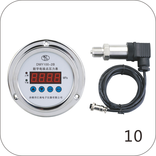 DMY100-2B数字电接点压力表（不锈钢分体式）